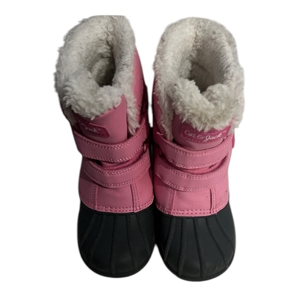 Cat & Jack Pink and Gray Winter Boots - Picture 1 of 3